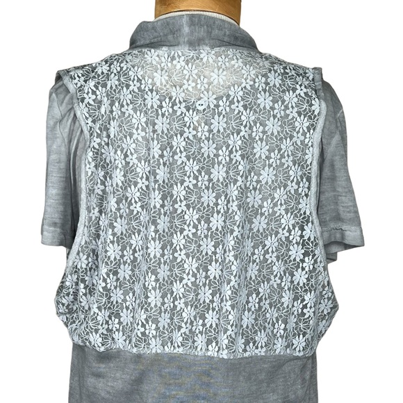 Simply Couture Tunic Length Lace & Knit Vest With Top 1XL May Fit L/XL N… - Picture 6 of 15